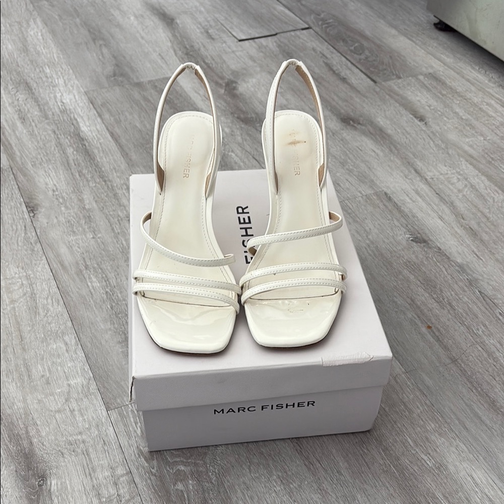 Marc Fisher White Heels Modern Design